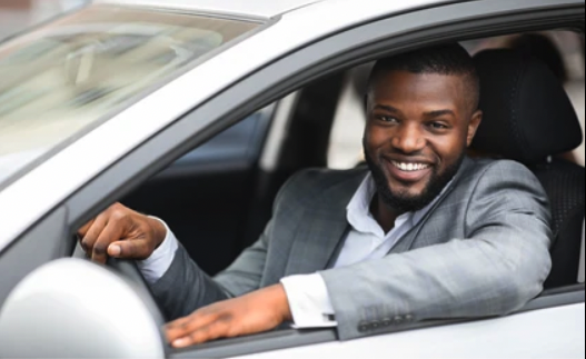 Person inside a car